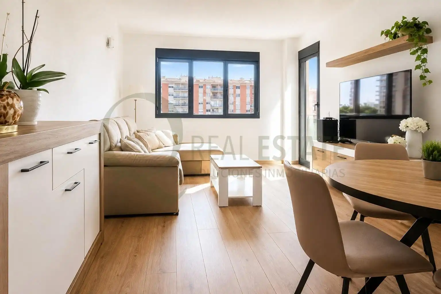 Living room of Flat for sale in Alicante / Alacant  with Air Conditioner, Heating and Private garden