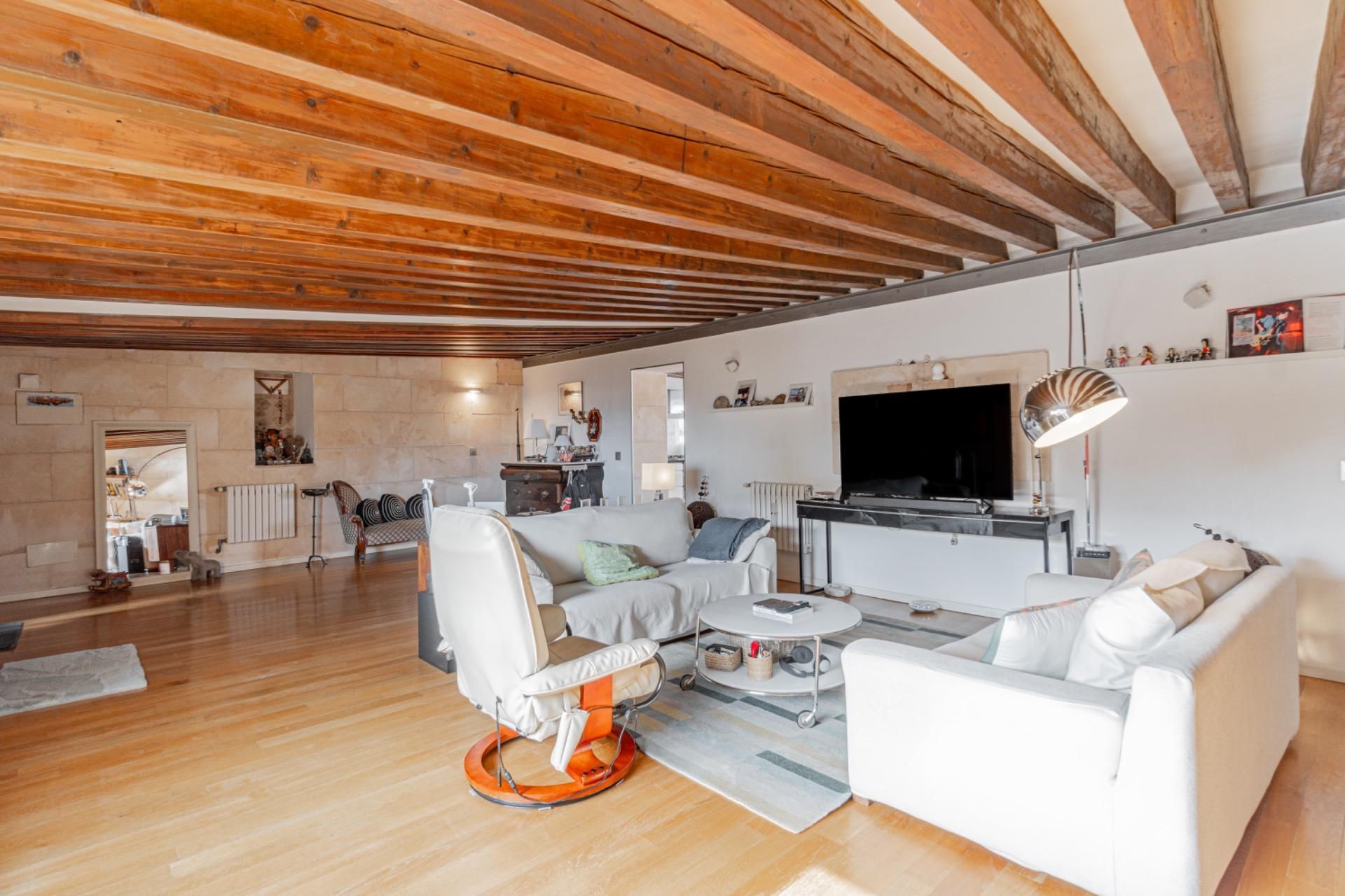 Sala d'estar de Apartament en venda en  Palma de Mallorca amb Aire condicionat, Jardí privat i Terrassa