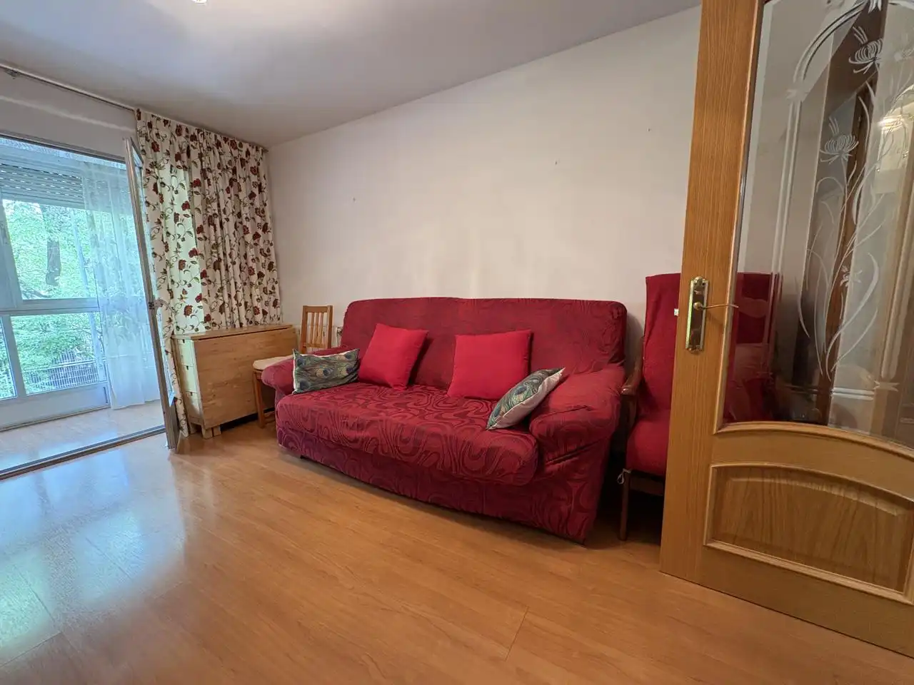 Sala de estar de Piso de alquiler en  Madrid Capital con Calefacción, Terraza y Amueblado