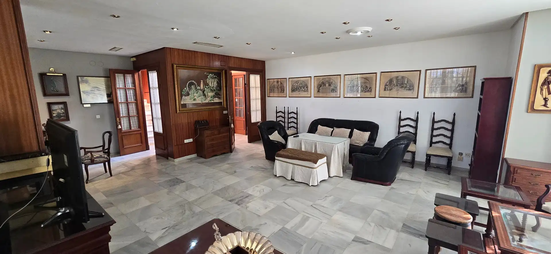 Living room of Houses for sale in Jerez de la Frontera  with Air Conditioner, Private garden and Terrace