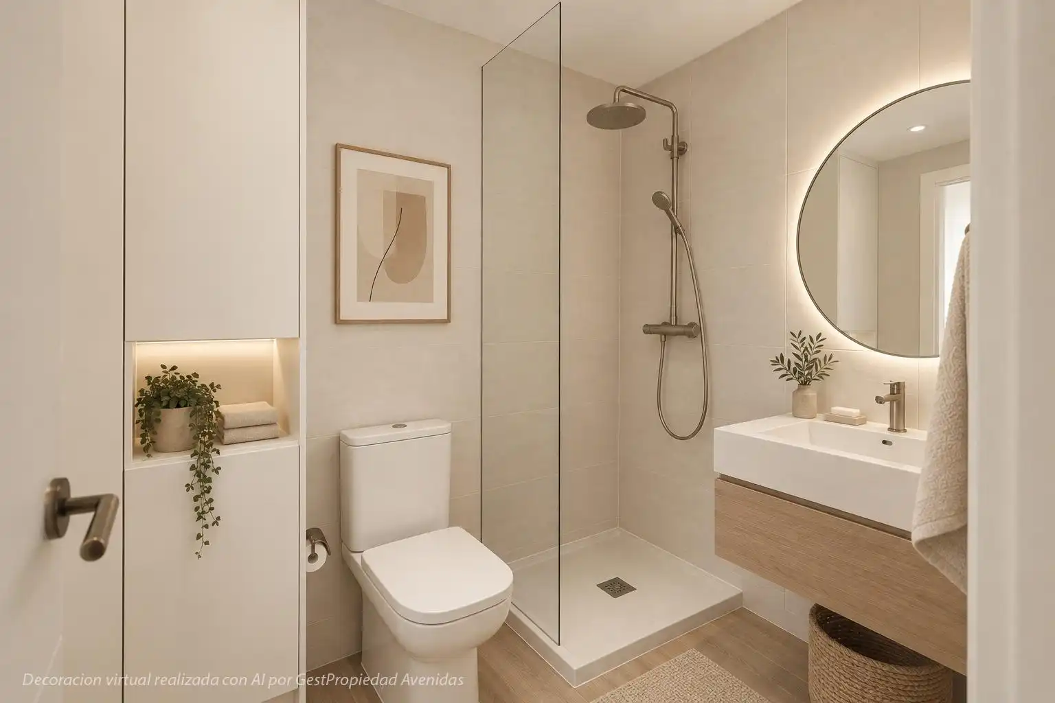 Bathroom of Flat for sale in  Palma de Mallorca  with Air Conditioner, Private garden and Terrace
