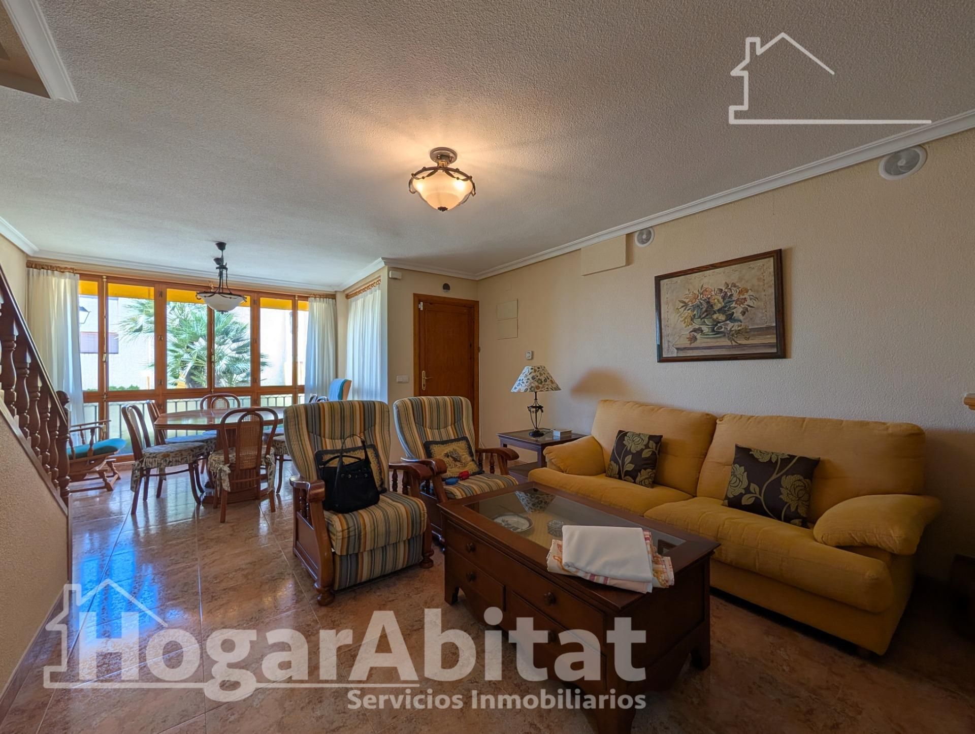 Living room of Single-family semi-detached for sale in Santa Pola  with Air Conditioner, Terrace and Furnished
