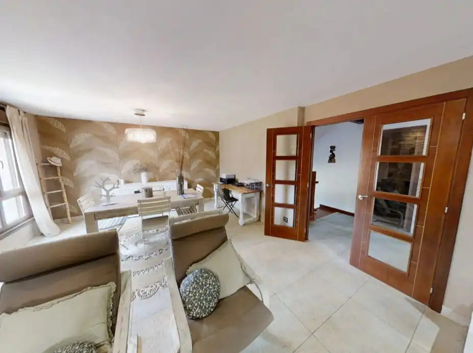 Living room of Houses for sale in Abegondo  with Heating, Private garden and Parquet flooring