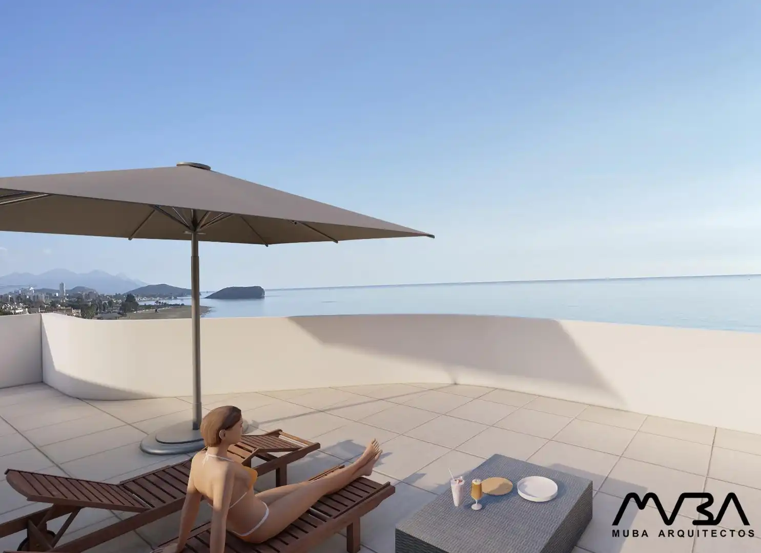 Terraza de Casa o chalet en venta en Mazarrón con Jardín privado, Terraza y Piscina