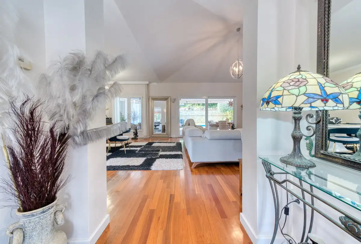 Sala de estar de Casa o chalet en venta en Mijas con Aire acondicionado, Jardín privado y Terraza