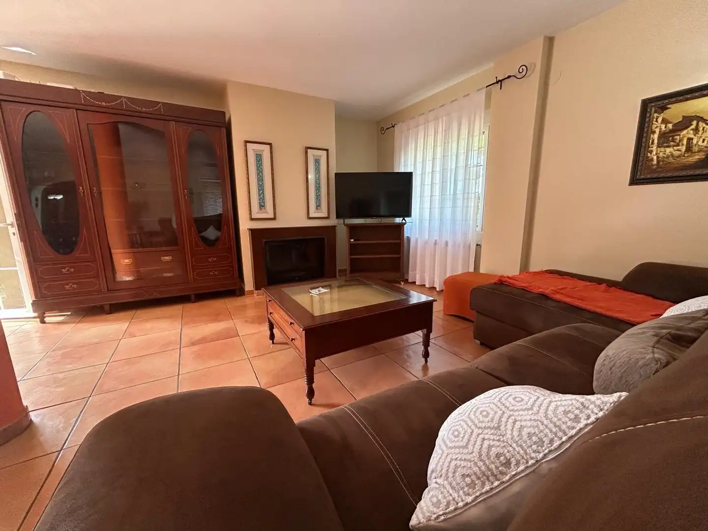 Sala de estar de Casa o chalet en venta en La Font d'en Carròs con Aire acondicionado, Calefacción y Jardín privado