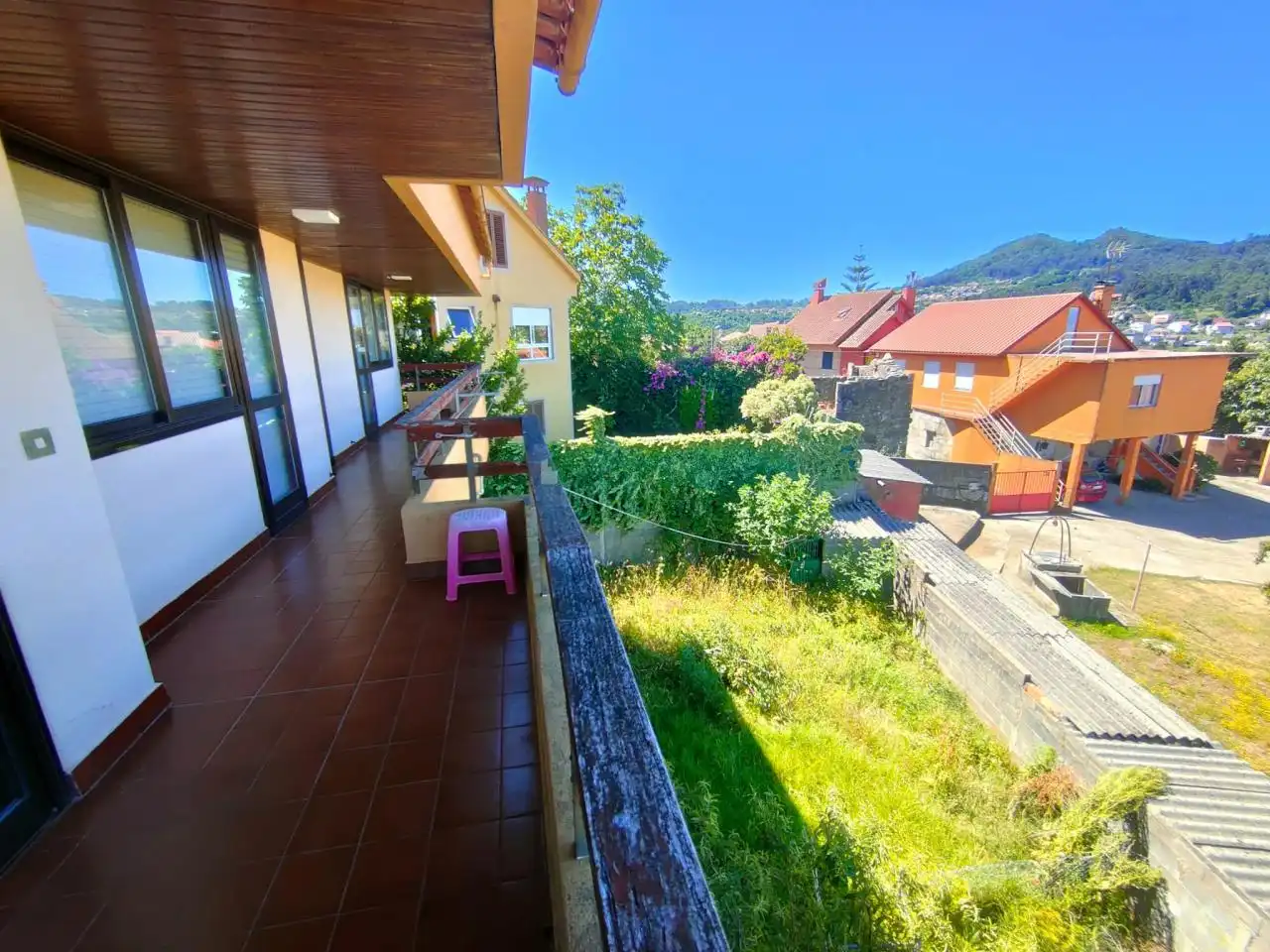 Terraza de Casa o chalet en venta en Vigo  con Calefacción, Jardín privado y Terraza