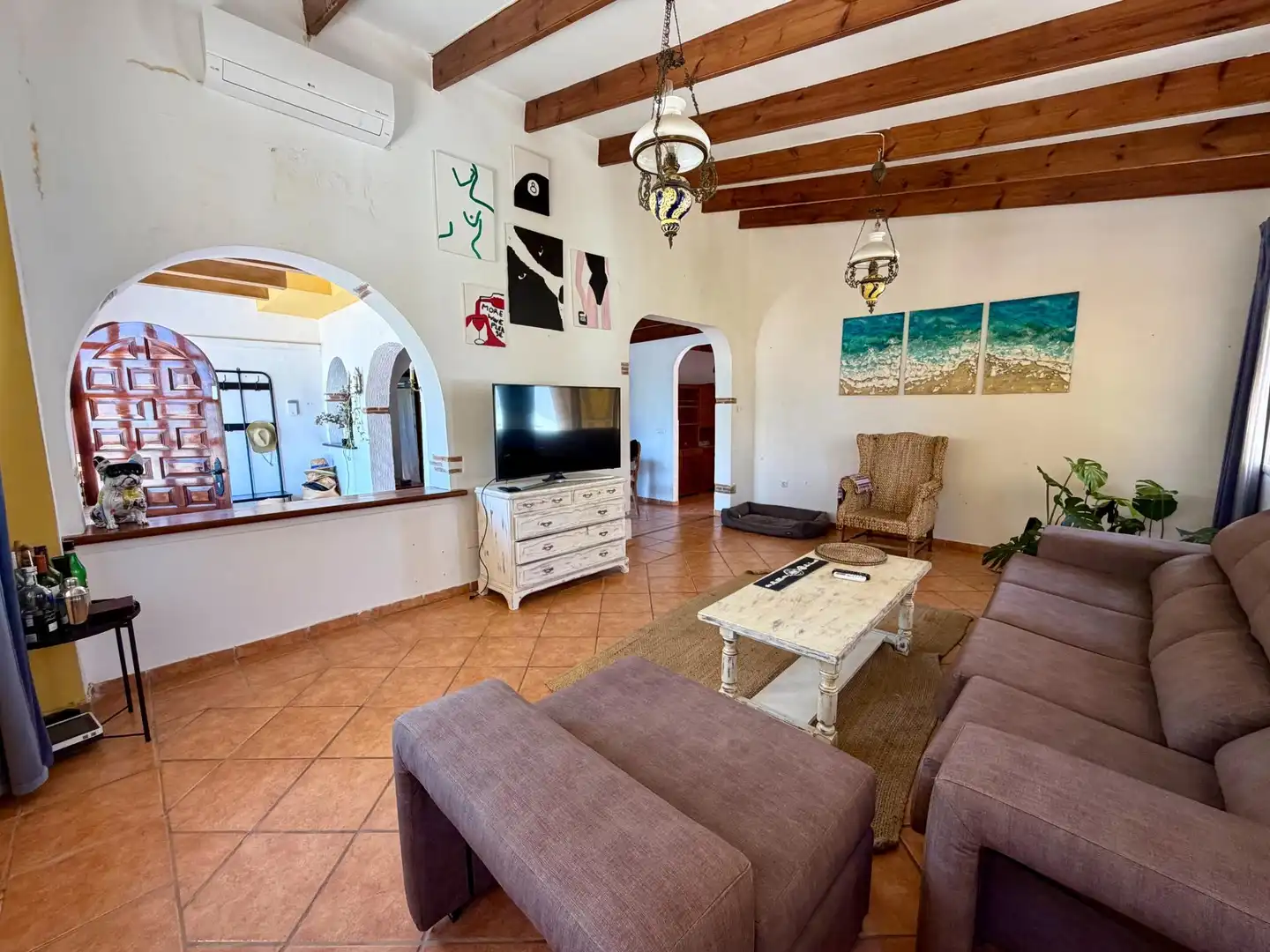 Living room of Houses for sale in El Campello  with Air Conditioner, Heating and Terrace