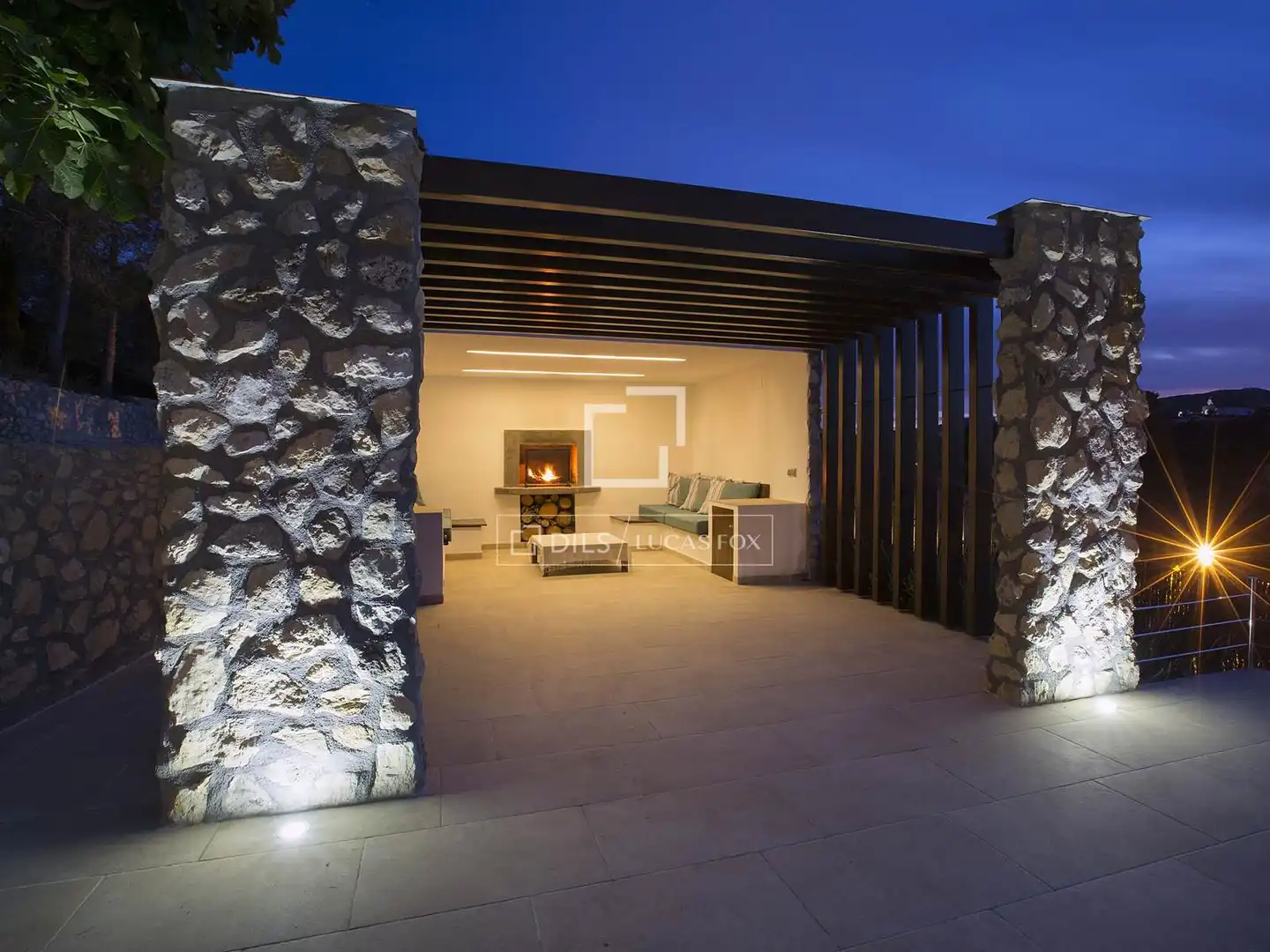 Terraza de Finca rústica en venta en Canyelles con Aire acondicionado, Calefacción y Jardín privado