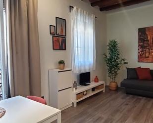 Living room of Flat to rent in  Barcelona Capital  with Air Conditioner, Parquet flooring and Furnished