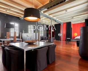 Dining room of Attic for sale in  Barcelona Capital  with Air Conditioner, Heating and Parquet flooring