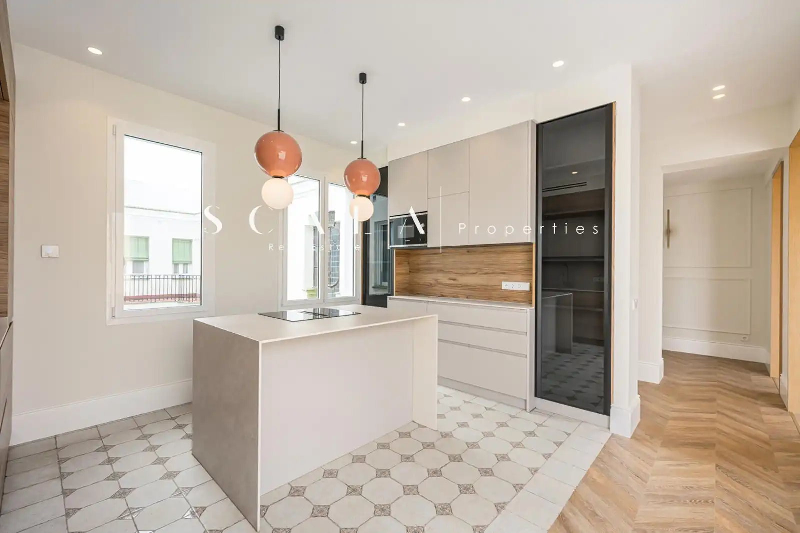 Kitchen of Attic for rent in Madrid  with Air Conditioner, Heating and Terrace