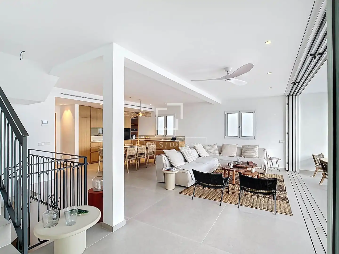 Sala de estar de Casa o chalet de alquiler en Ciutadella de Menorca con Aire acondicionado, Calefacción y Jardín privado