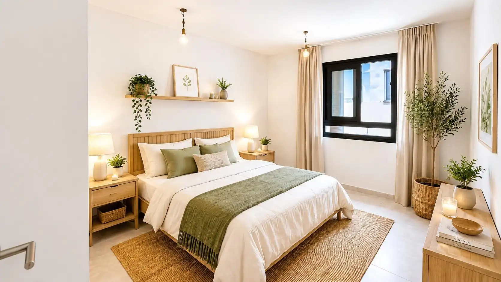 Schlafzimmer von Dachboden zum Verkauf in Arona mit Terrasse und Abstellraum
