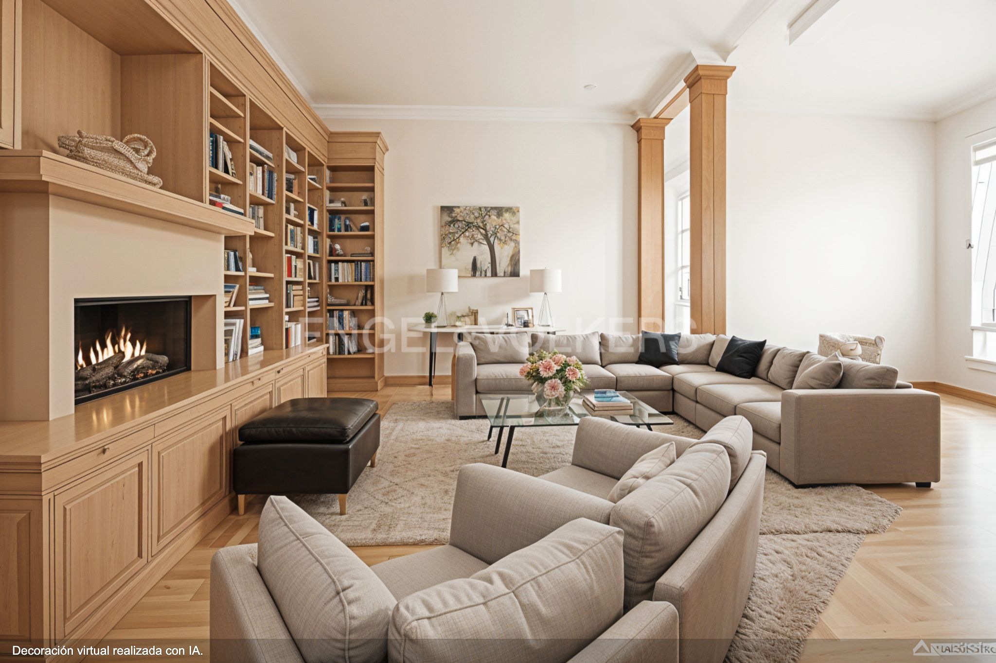 Living room of Apartment for sale in  Barcelona Capital  with Air Conditioner, Heating and Parquet flooring
