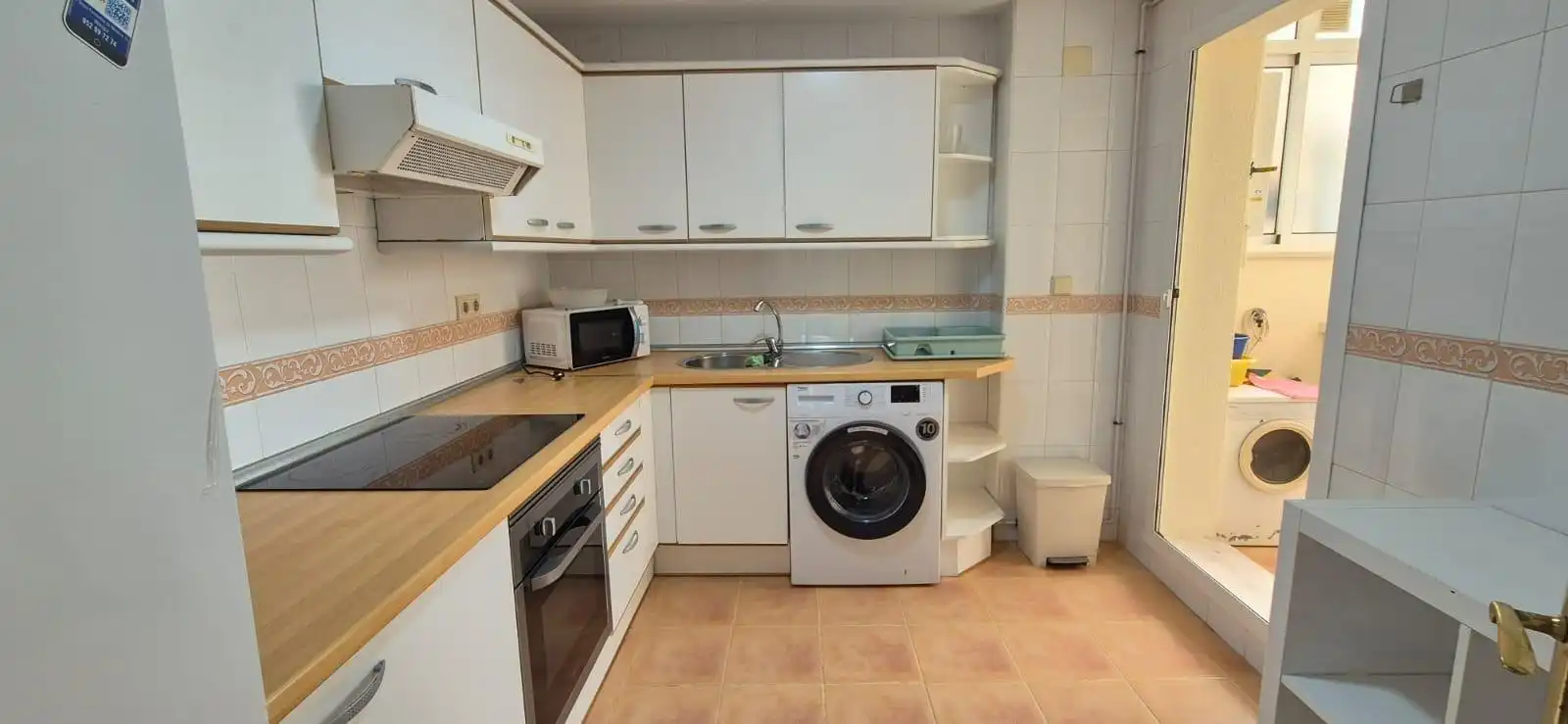 Cocina de Piso de alquiler en Málaga con Terraza y Amueblado