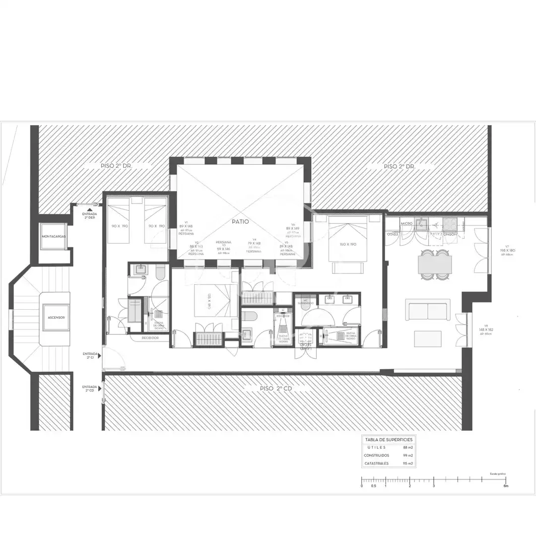 Wohnung zum Verkauf in Madrid mit Klimaanlage, Heizung und Möbliert