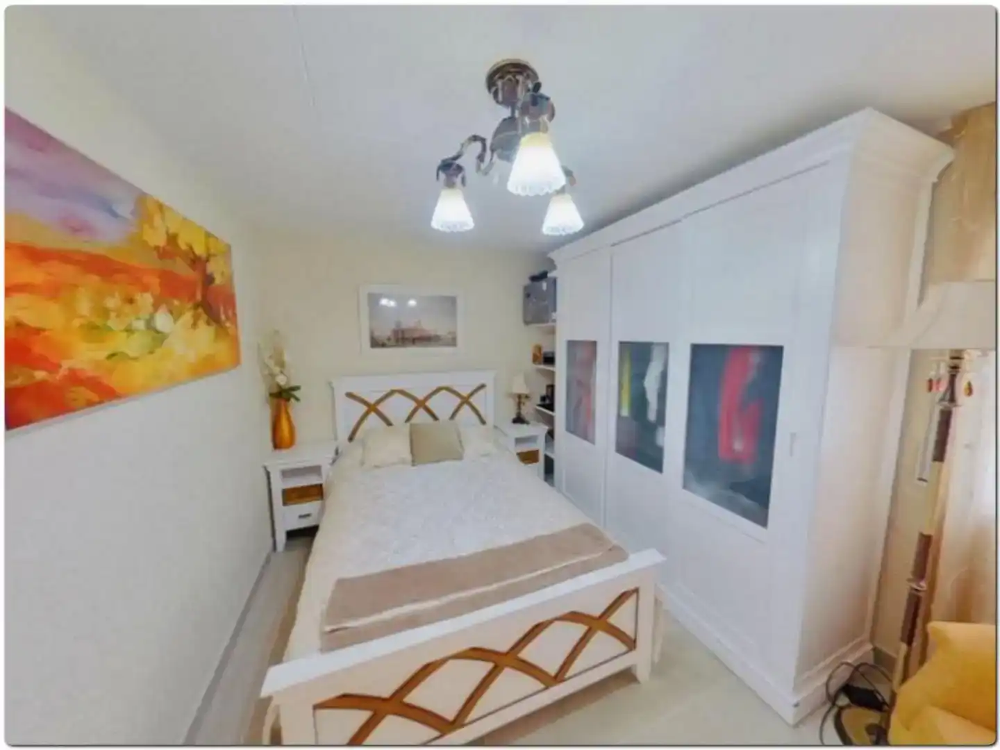 Bedroom of Houses for rent in Lloret de Mar  with Air Conditioner, Private garden and Parquet flooring