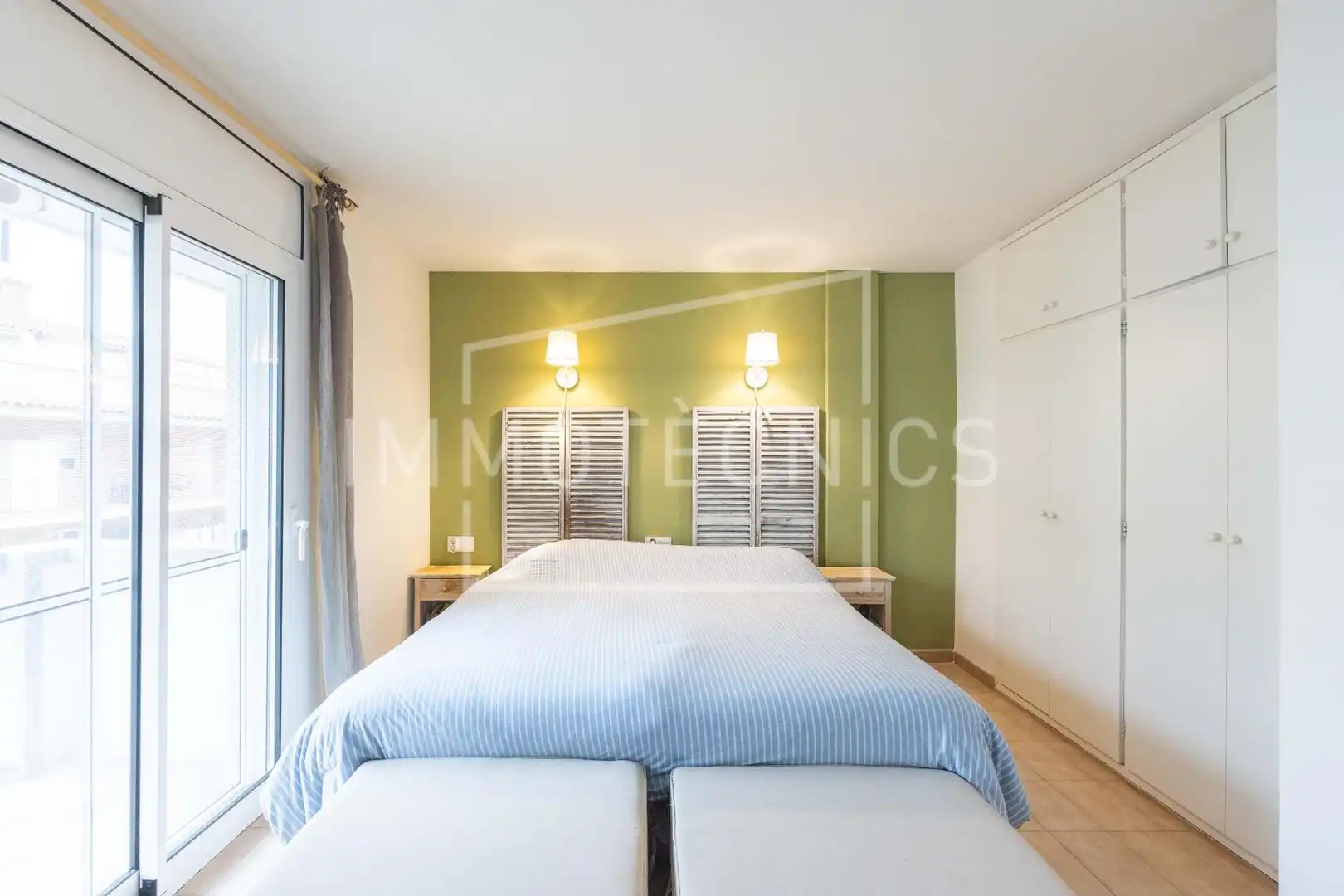 Schlafzimmer von Maisonette zum Verkauf in Caldes d'Estrac mit Klimaanlage, Heizung und Privatgarten