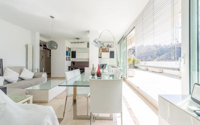 Dining room of Attic for sale in  Granada Capital  with Heating, Parquet flooring and Terrace