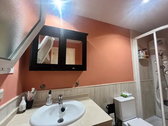 Badezimmer von Wohnung zur Miete in Ojén mit Klimaanlage, Heizung und Terrasse