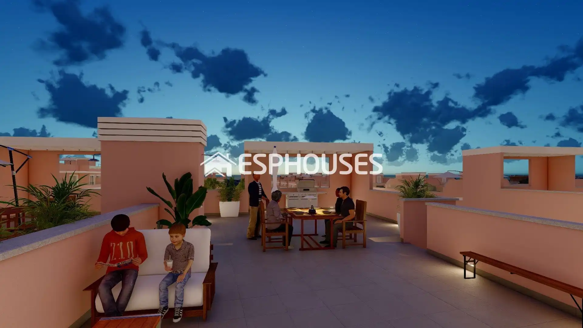 Adosado con terraza en venta en Pueblo Latino, imagen 4