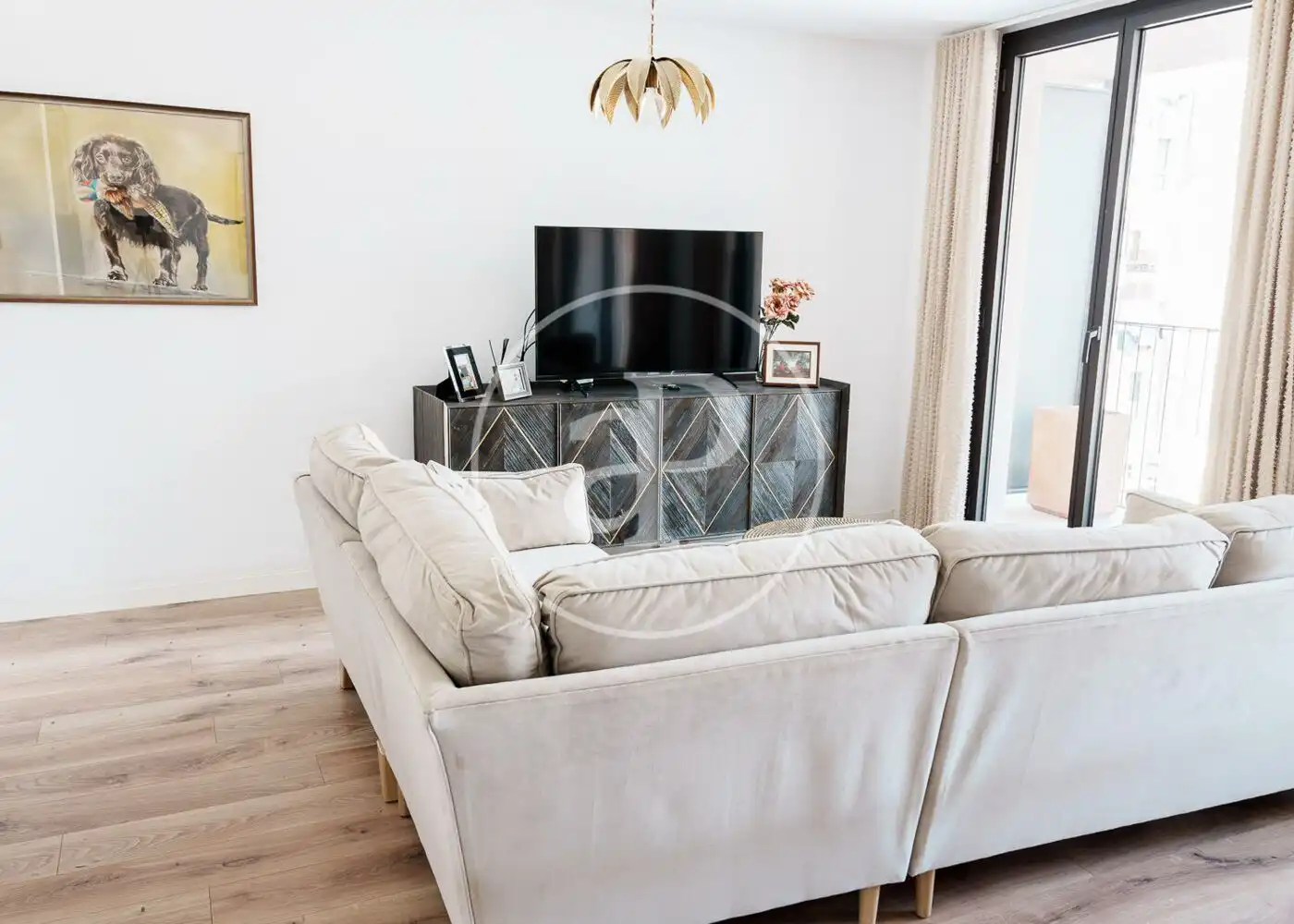 Wohnzimmer von Dachboden zur Miete in Barcelona mit Klimaanlage, Heizung und Terrasse