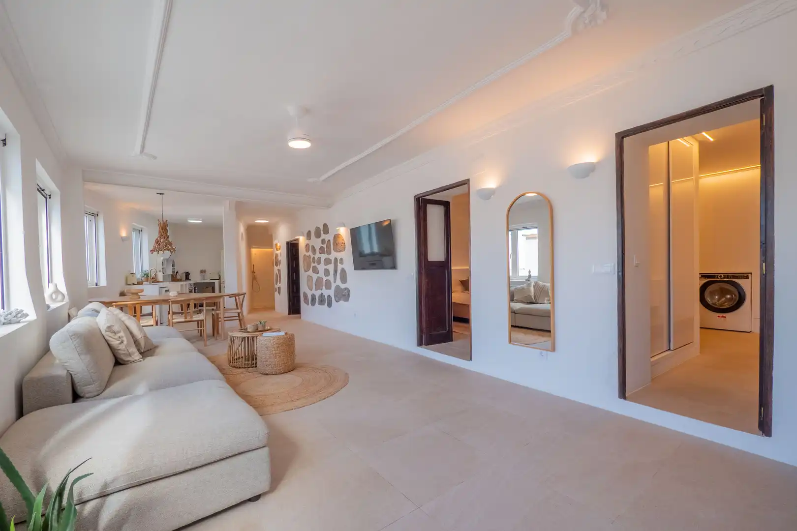 Sala de estar de Dúplex de alquiler en Mogán con Aire acondicionado, Terraza y Amueblado
