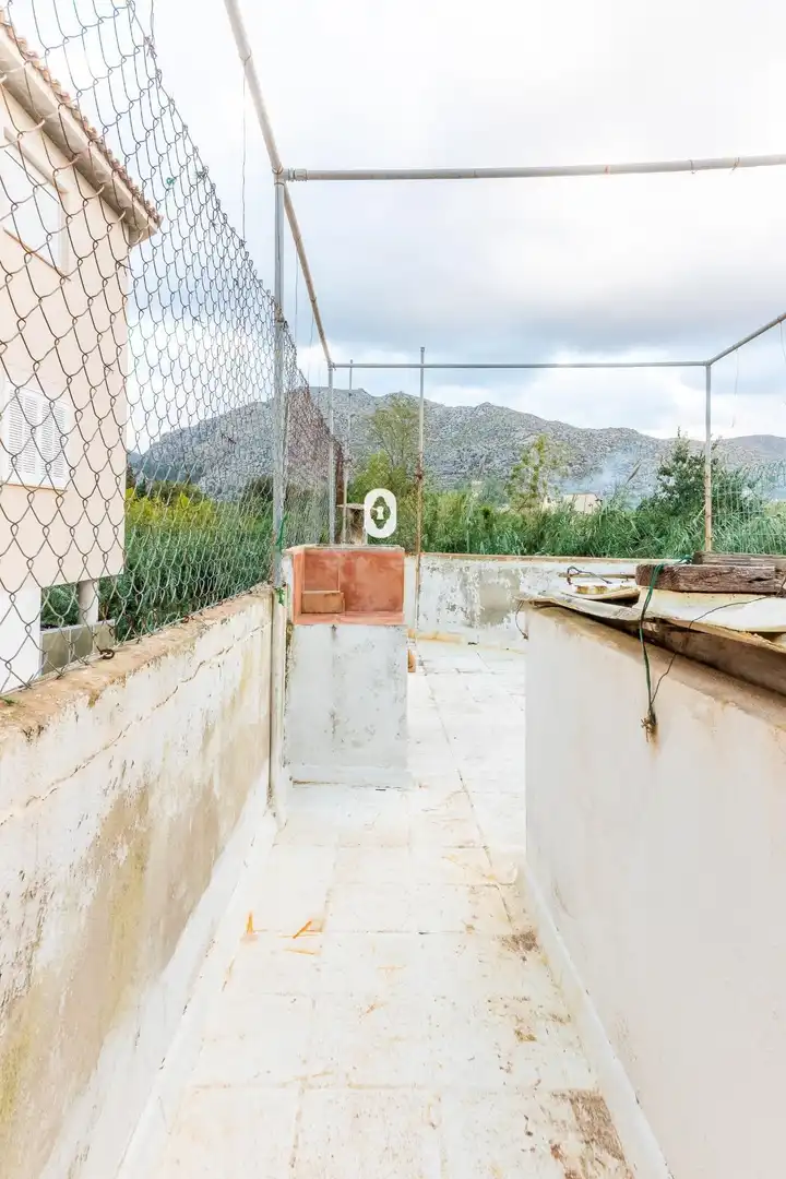 Exterior view of Detached homes for sale in Pollença  with Air Conditioner, Terrace and Storage room