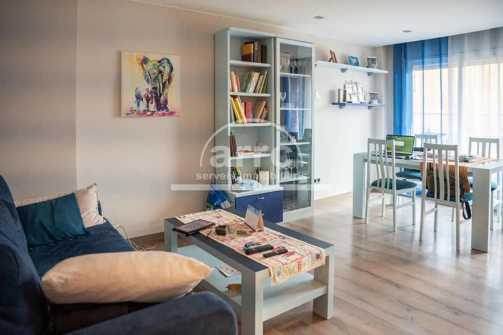 Wohnzimmer von Wohnung zum Verkauf in Teià mit Klimaanlage, Terrasse und Balkon