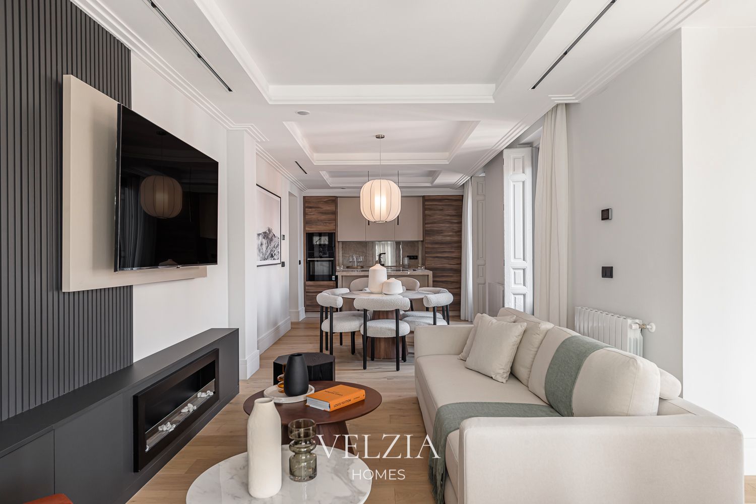 Living room of Flat for sale in  Madrid Capital  with Air Conditioner, Heating and Storage room
