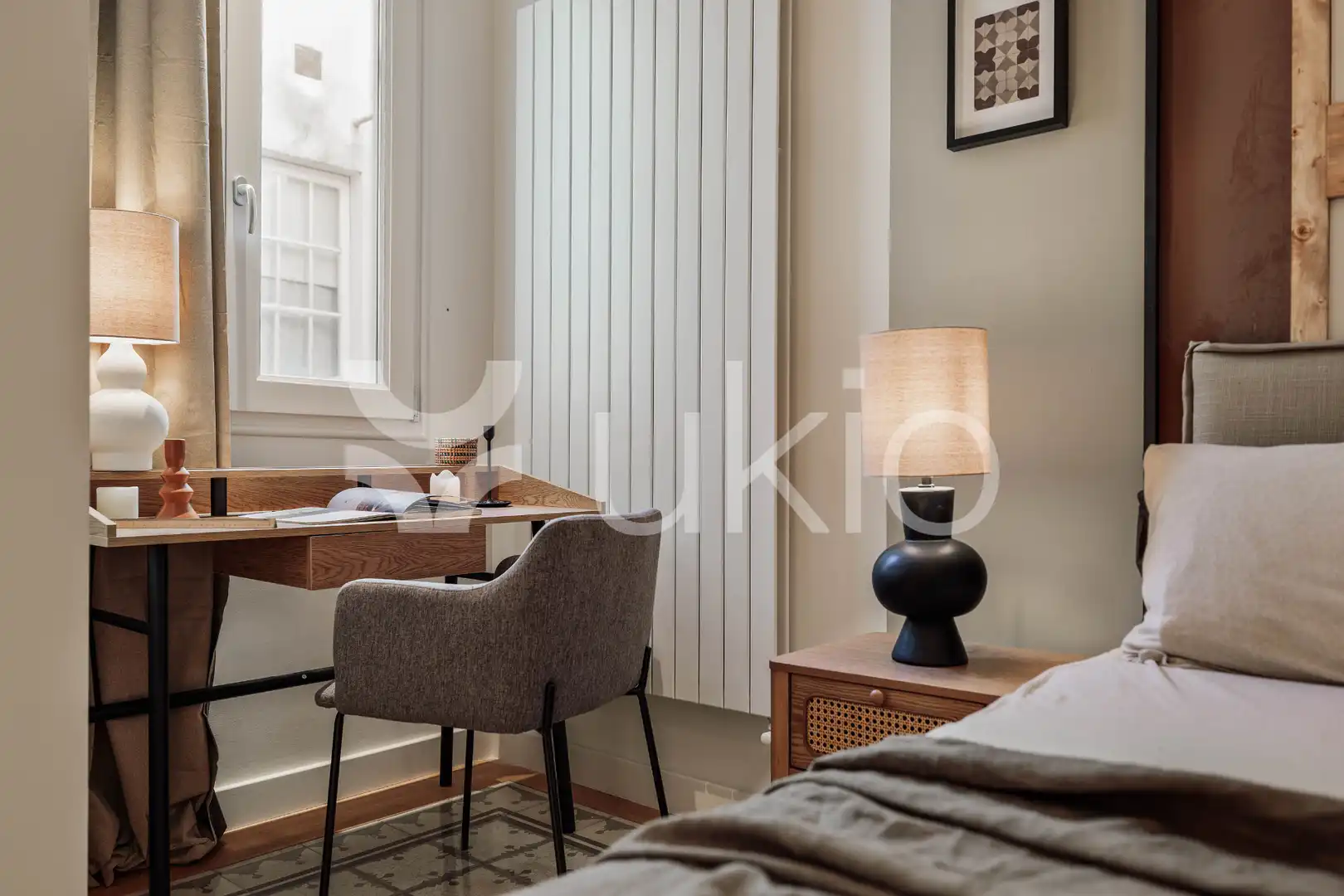 Habitación de Apartamento de alquiler en Barcelona con Aire acondicionado, Calefacción y Amueblado