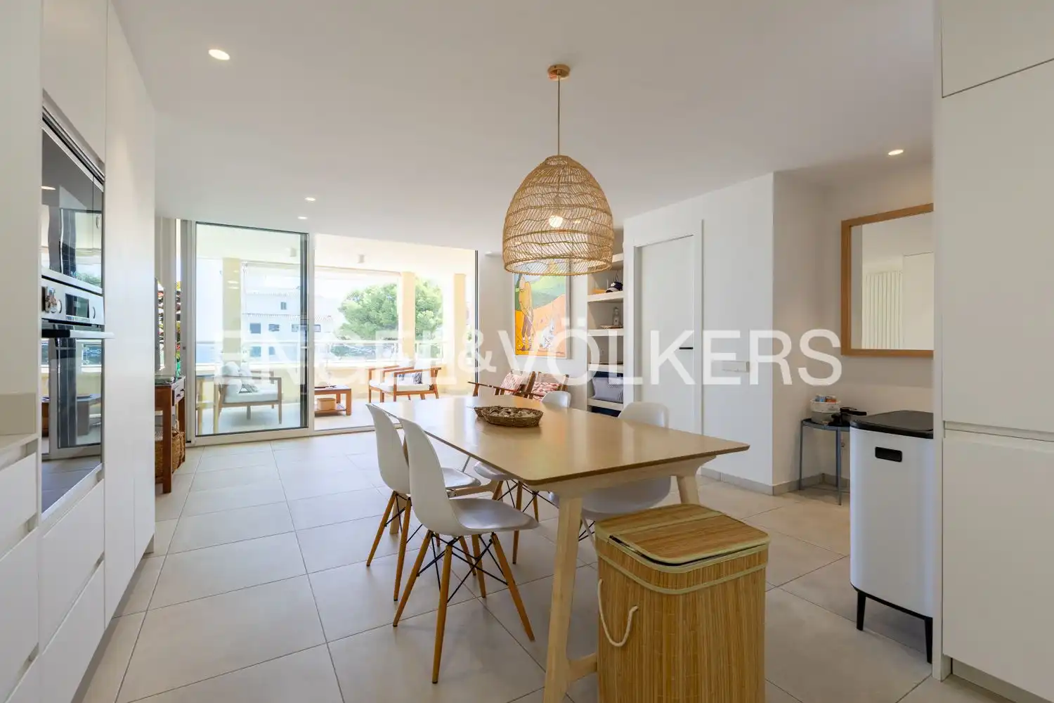 Dining room of Flat for rent in Jávea / Xàbia  with Air Conditioner, Heating and Terrace