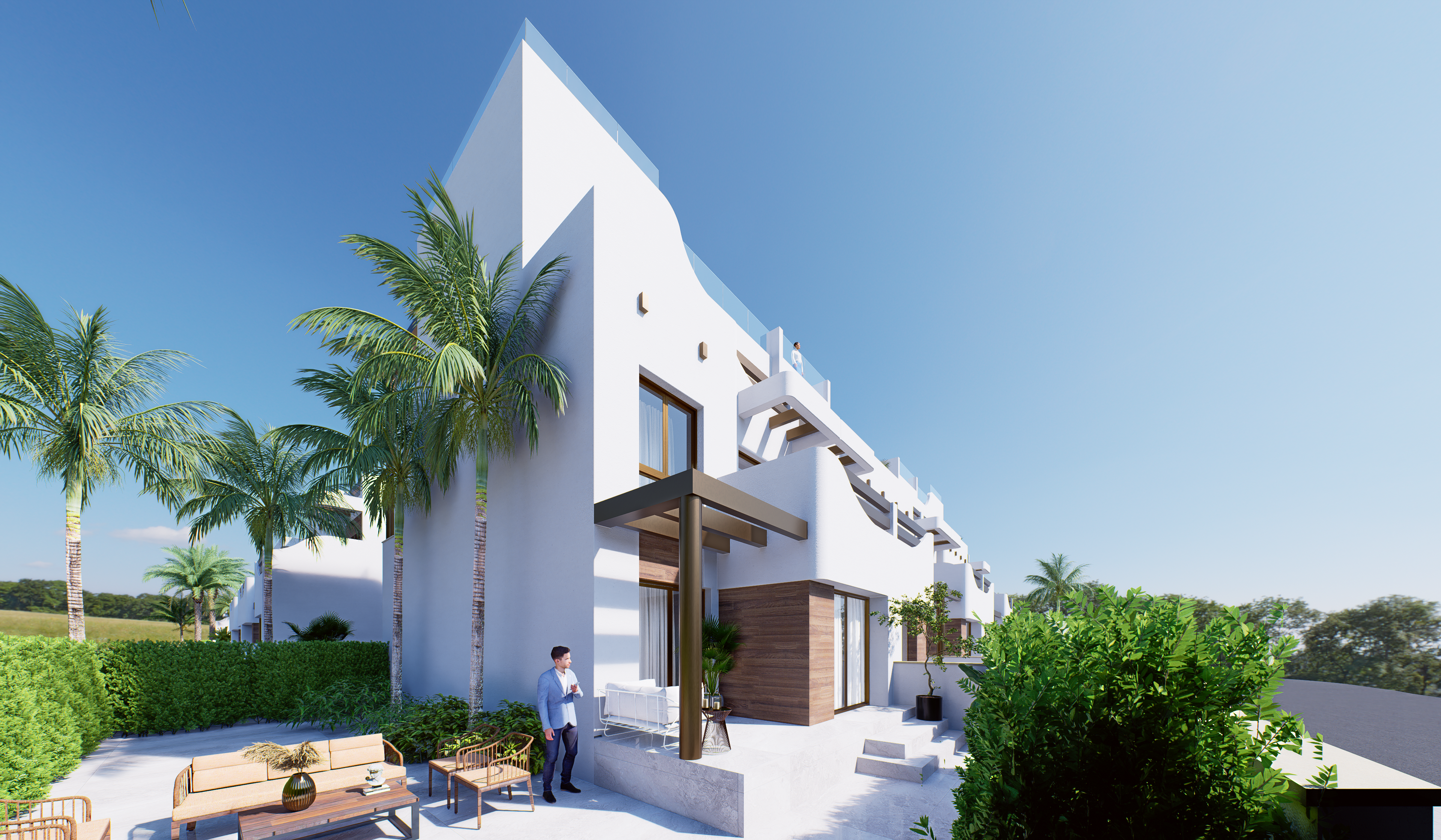 Exterior view of House or chalet for sale in Pilar de la Horadada  with Private garden and Terrace