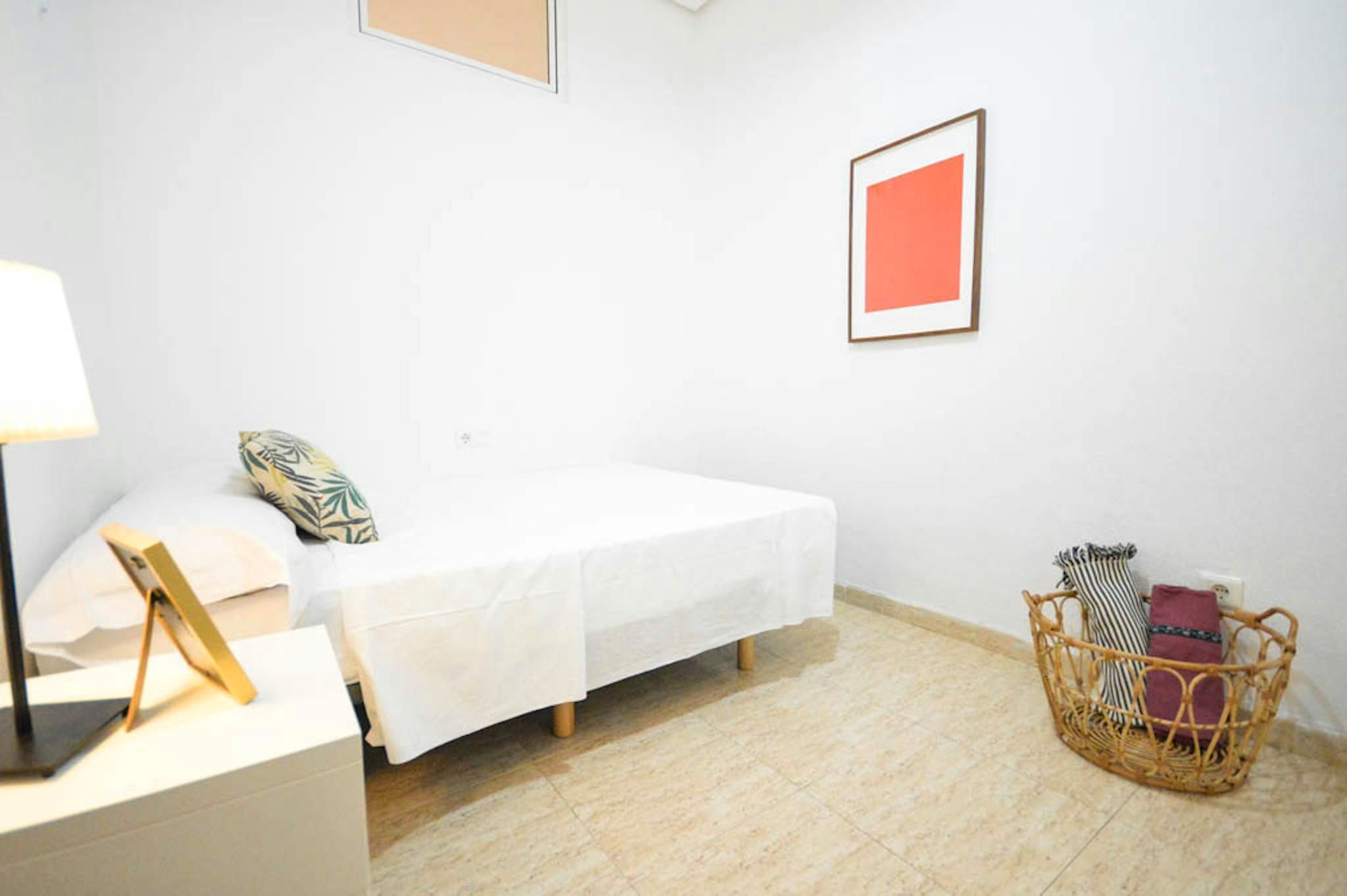 Bedroom of Flat to rent in  Valencia Capital  with Air Conditioner, Furnished and Washing machine