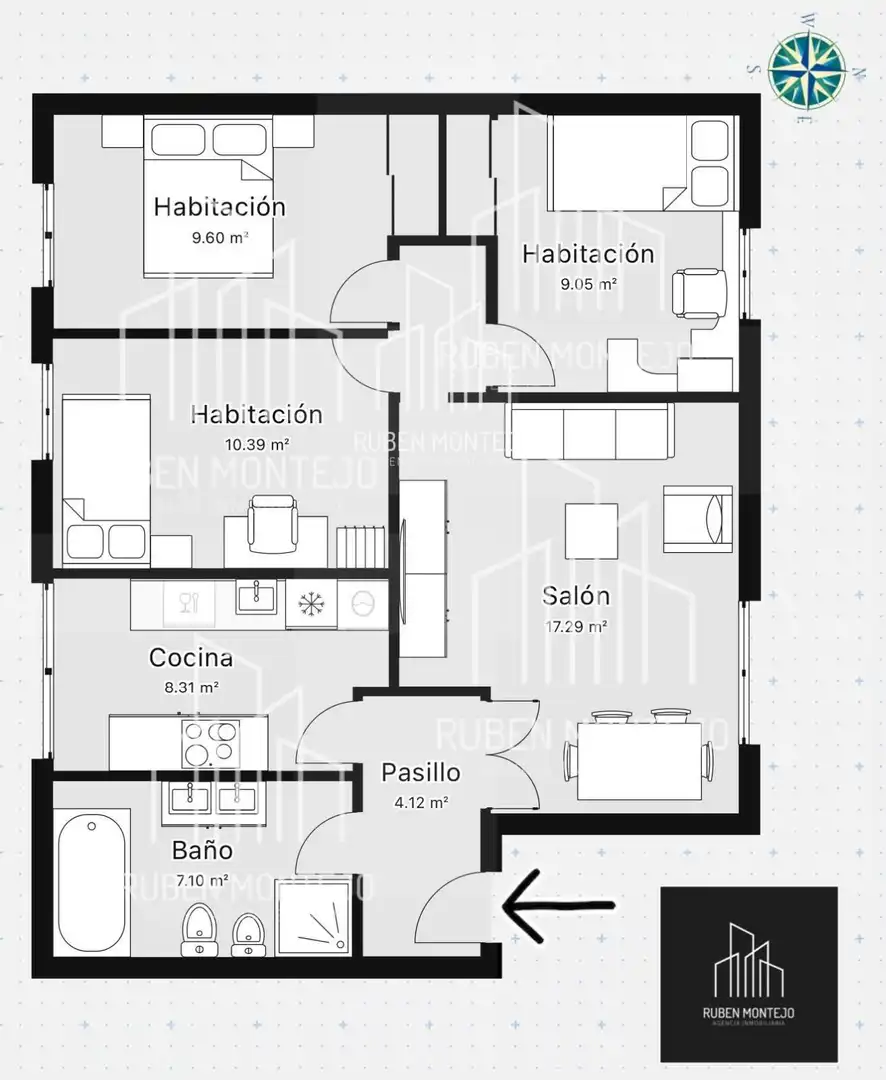 Flat for sale in Salamanca  with Heating, Oven and Washing machine