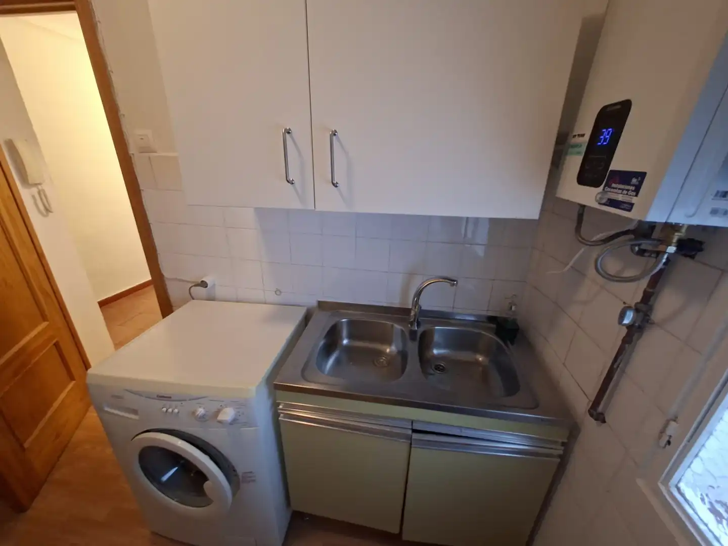 Kitchen of Flat for share in Plasencia  with Furnished