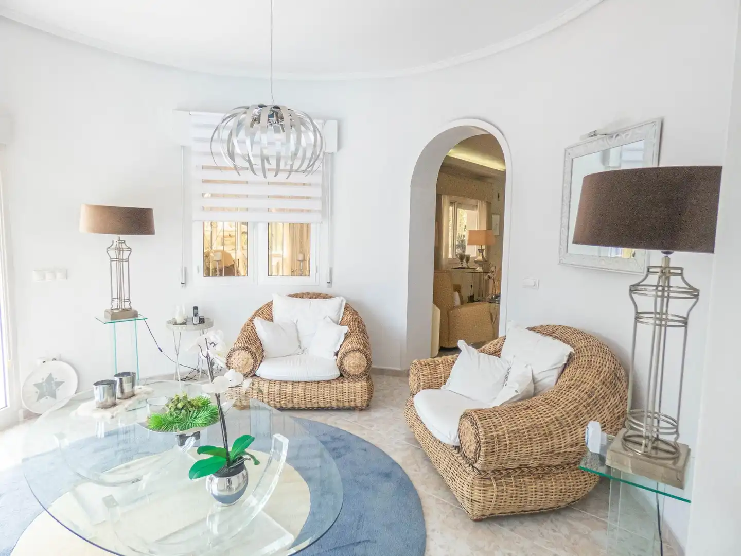 Sala de estar de Casa o chalet en venta en Rojales con Jardín privado, Terraza y Piscina
