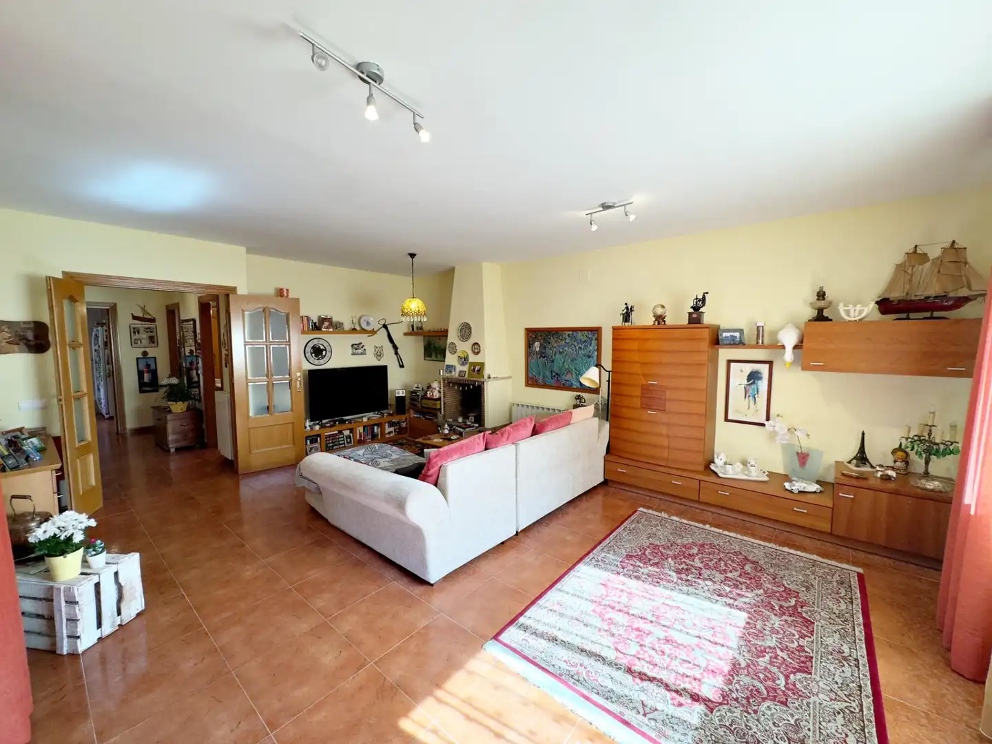 Living room of Houses for sale in Vallirana  with Heating, Private garden and Terrace