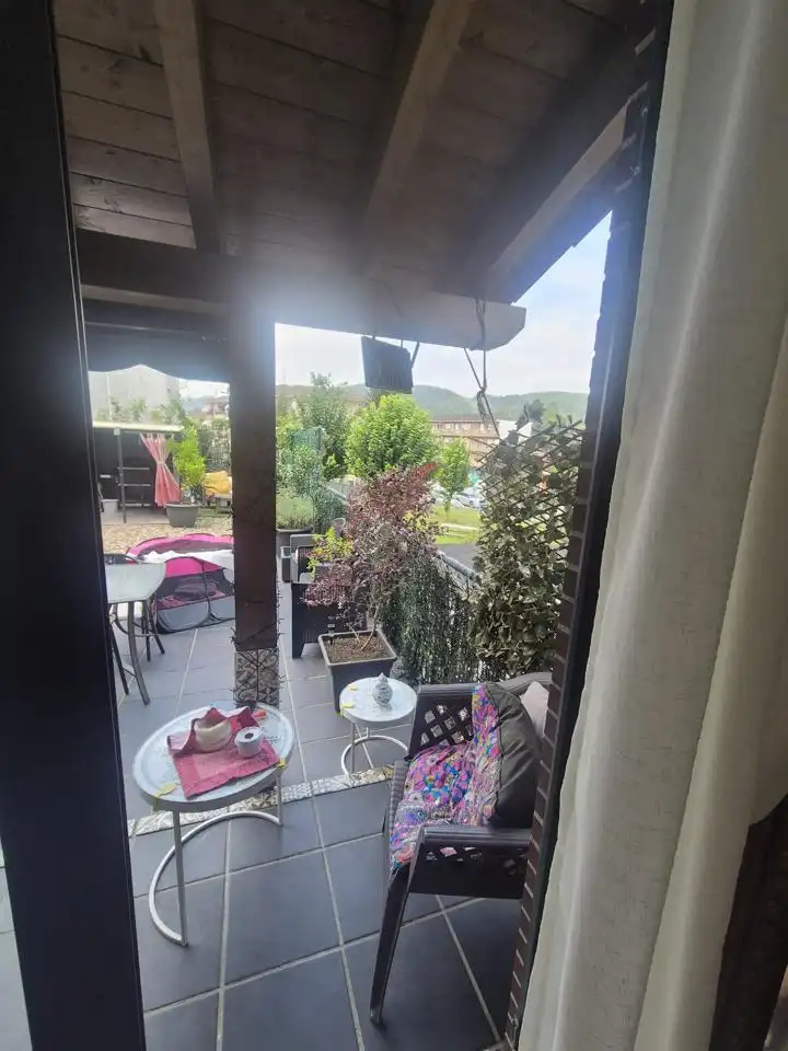 Terrasse von Erdgeschoss zur Miete in Hazas de Cesto mit Heizung und Möbliert
