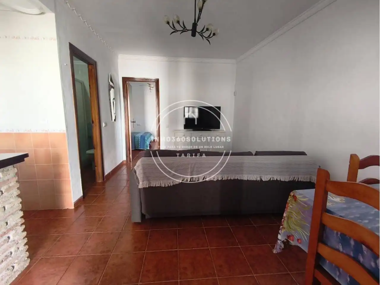 Living room of Flat for rent in Tarifa  with Air Conditioner, Terrace and Furnished