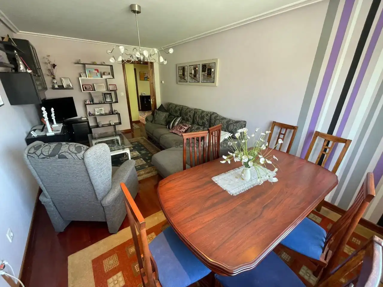 Sala de estar de Piso de alquiler en Ourense Capital  con Calefacción y Amueblado