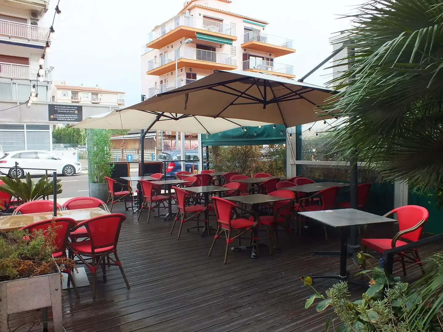 Terrace of Commercial properties for sale in Roses  with Furnished