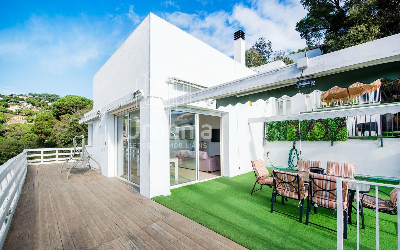 Exterior view of Houses for sale in Sant Cebrià de Vallalta  with Air Conditioner, Heating and Terrace