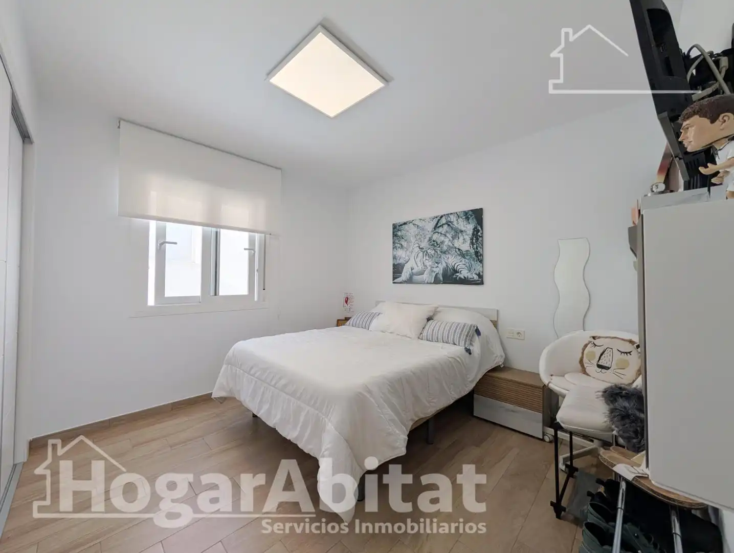 Schlafzimmer von Einfamilien-Reihenhaus zum Verkauf in Santa Pola mit Klimaanlage, Heizung und Terrasse