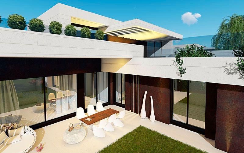 Terrace of Single-family semi-detached for sale in Boadilla del Monte