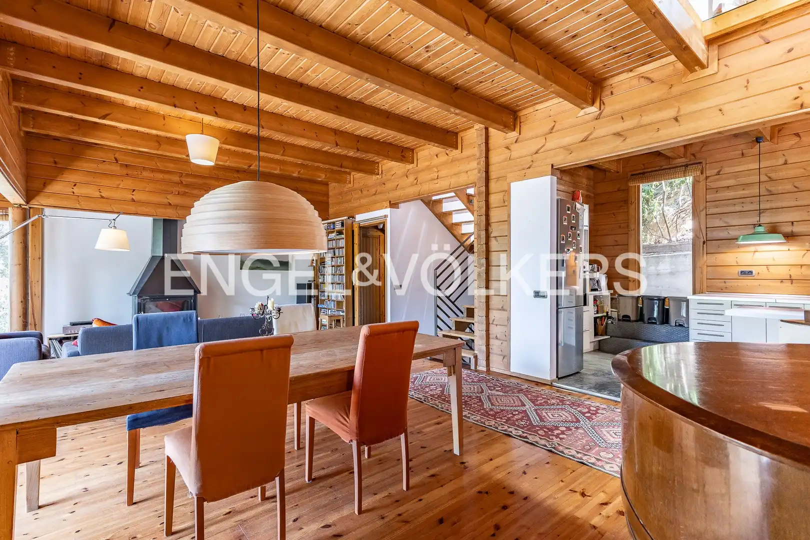 Comedor de Casa o chalet en venta en Barcelona con Calefacción, Jardín privado y Parquet