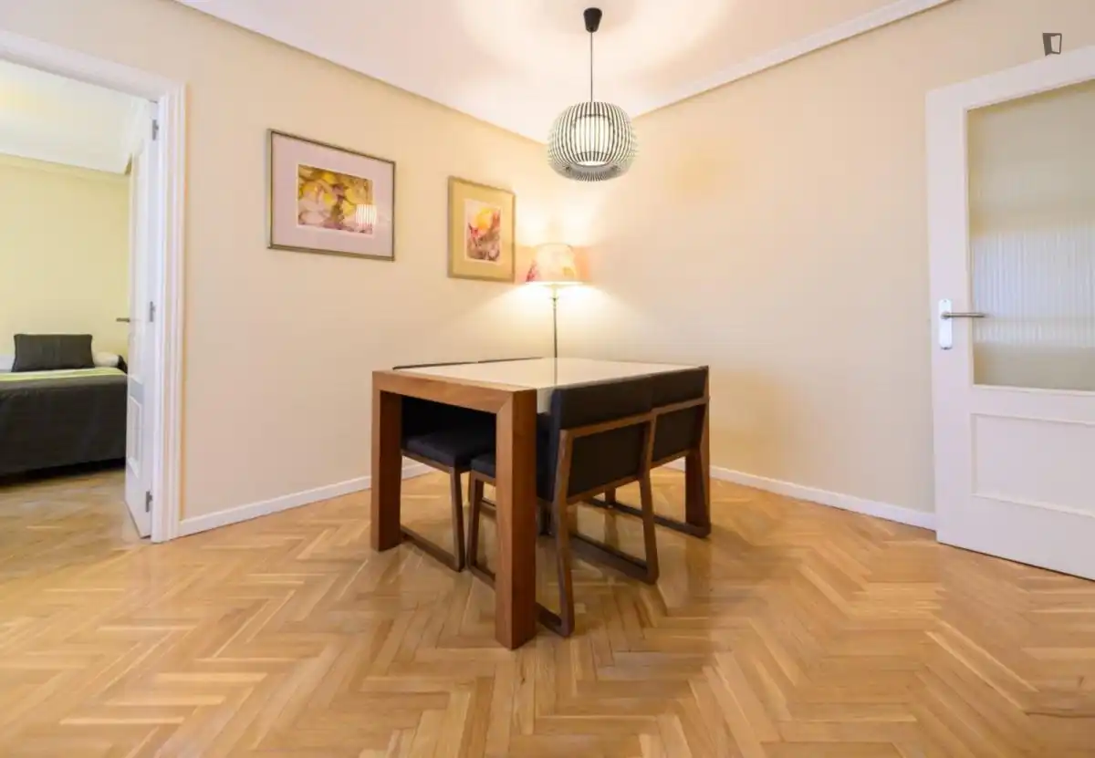 Dining room of Apartments for rent in Madrid  with Air Conditioner, Heating and Furnished