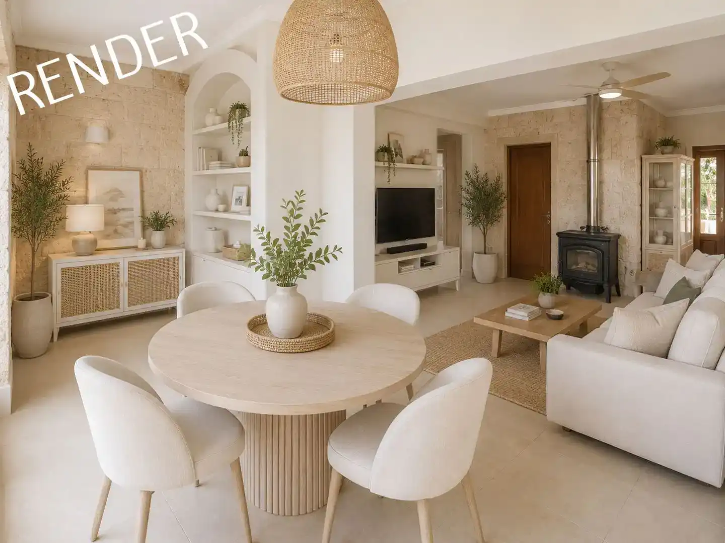 Sala de estar de Piso en venta en Formentera con Aire acondicionado, Jardín privado y Trastero