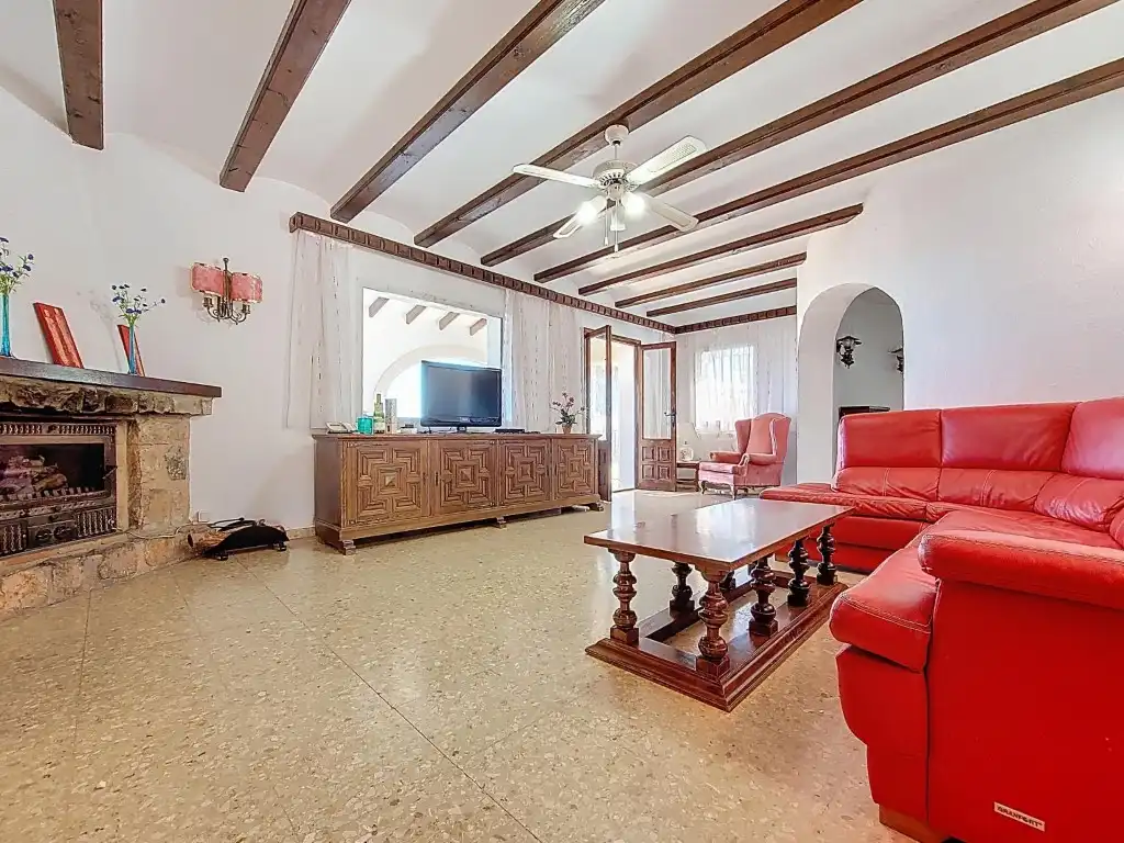 Sala de estar de Casa o chalet en venta en Dénia con Terraza y Piscina